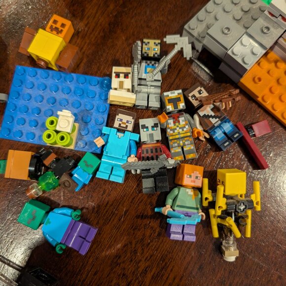 ⛏️ LEGO Minecraft Lot – Minifigs, Terrain, TNT, Mobs – Incomplete Sets - Picture 4 of 8